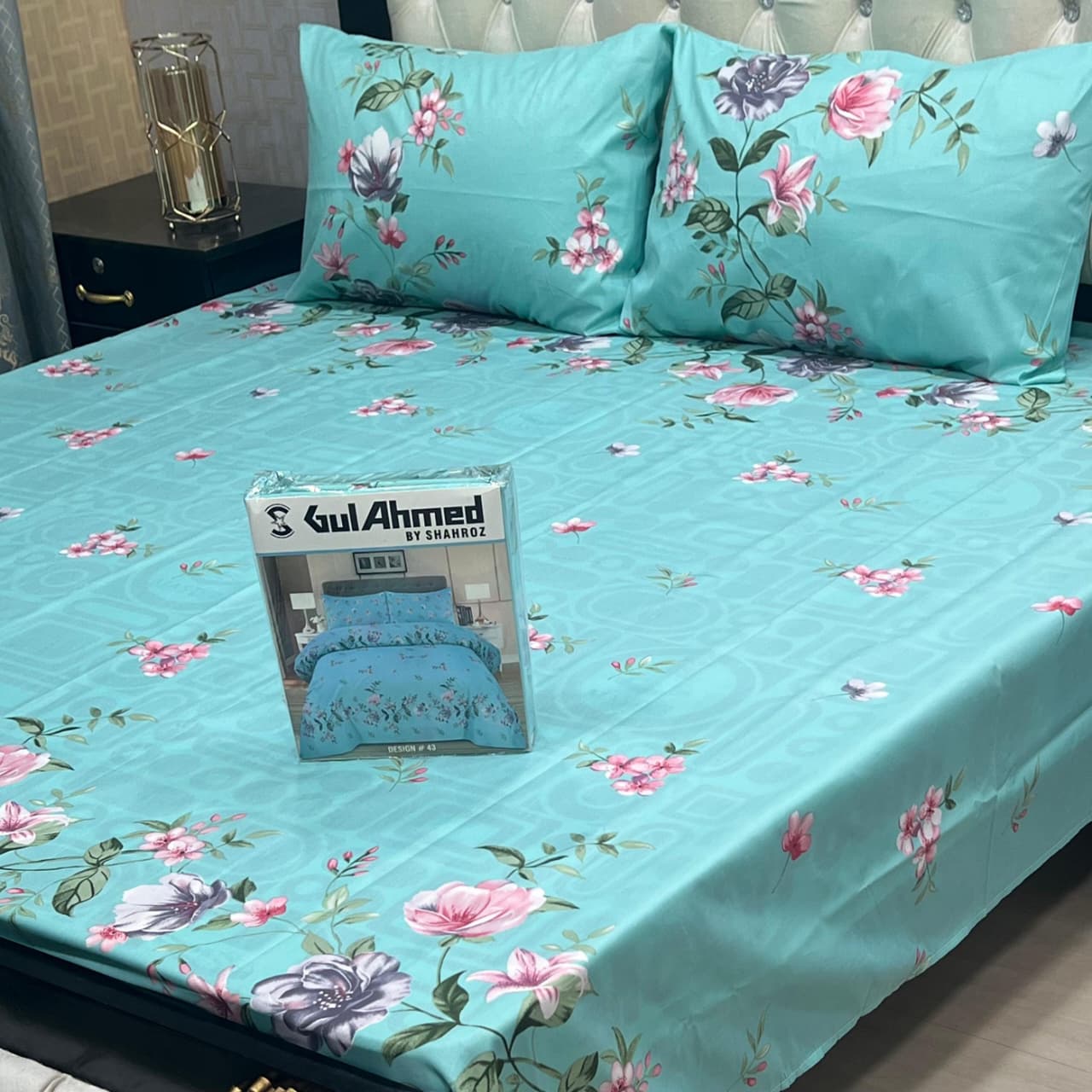 Gul Ahmad Cotton Bedsheets Full Printed 3picec