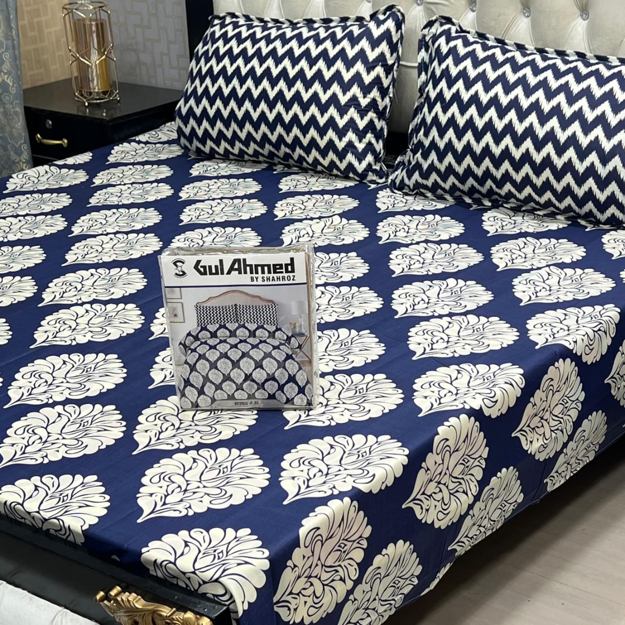 Gul Ahmad Cotton Bedsheets Full Printed 3picec