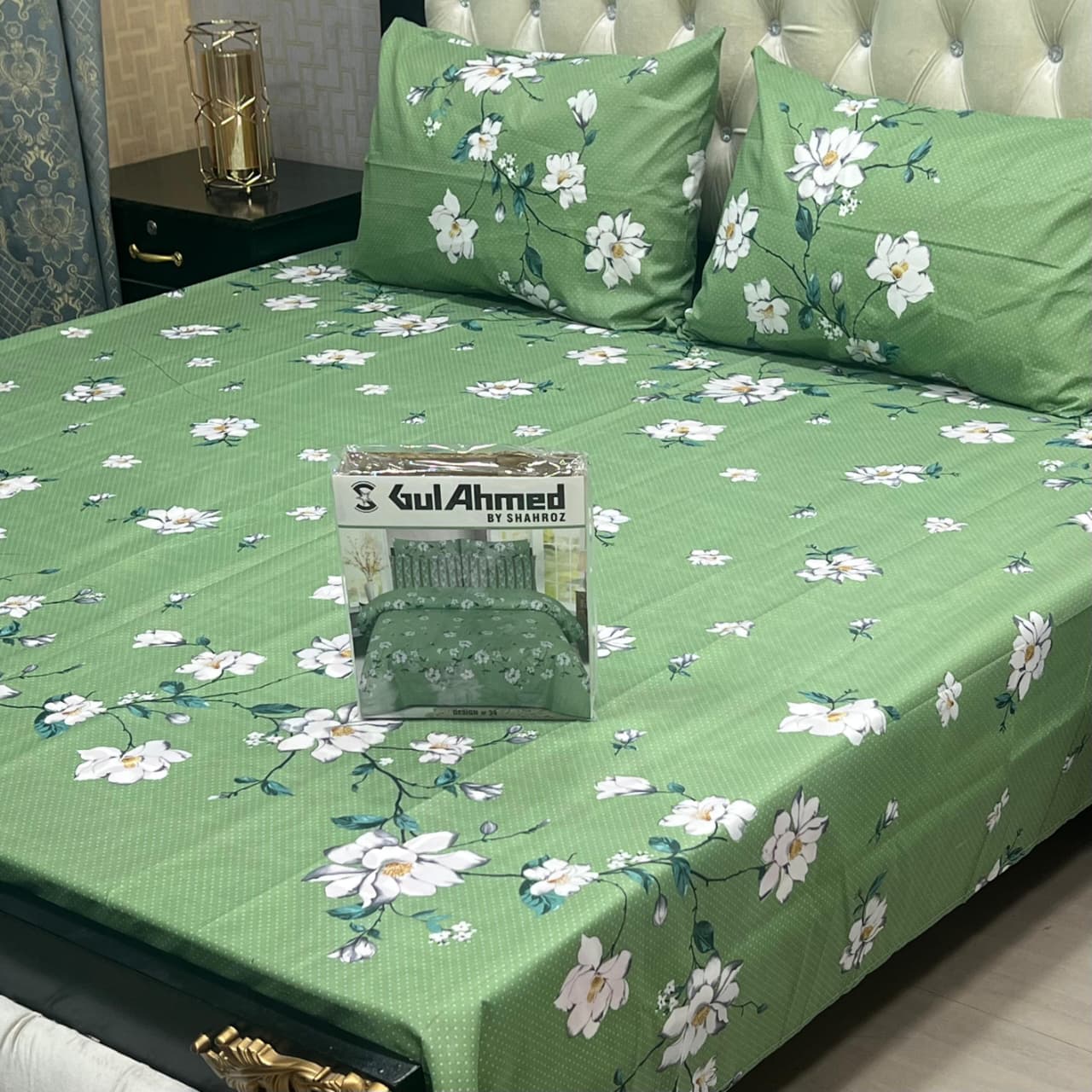Gul Ahmad Cotton Bedsheets Full Printed 3picec