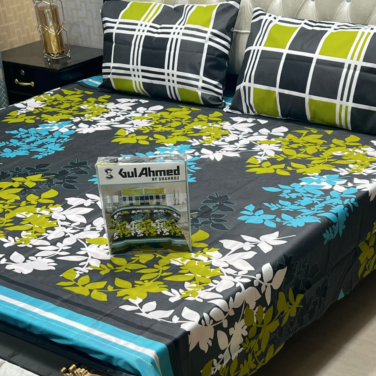 Gul Ahmad Cotton Bedsheets Full Printed 3picec